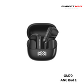 GADGET MAX - GM70 ANC BUD1 Active Noise Cancellation Bluetooth Wireless Earbuds - Black